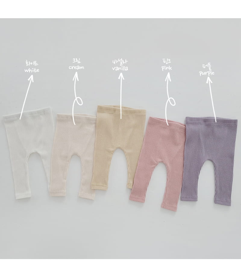 Daily Daily - Korean Baby Fashion - #babywear - Baby Dandan Fleevele Rib Leggings - 8