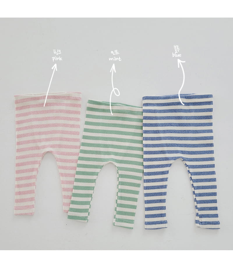 Daily Daily - Korean Baby Fashion - #onlinebabyshop - Baby Dandan Line Leggings - 8