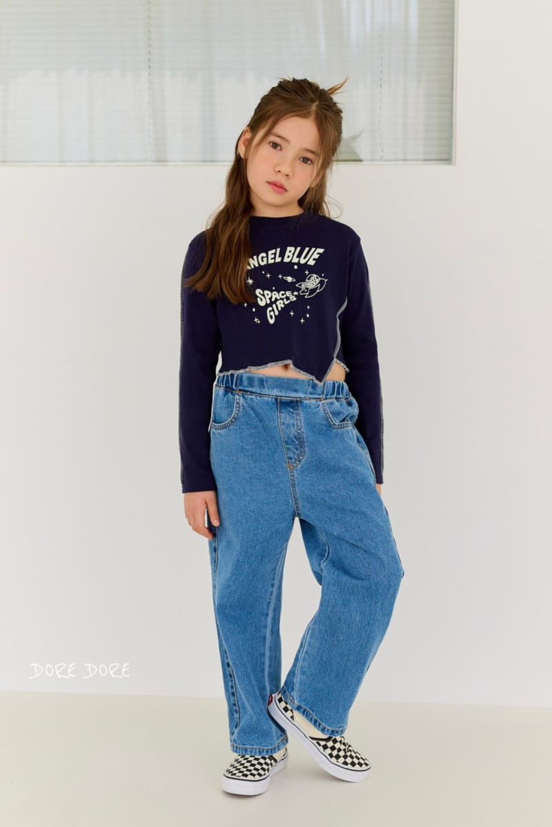 Dore Dore - Korean Children Fashion - #Kfashion4kids - Color Wide Jeans - 2