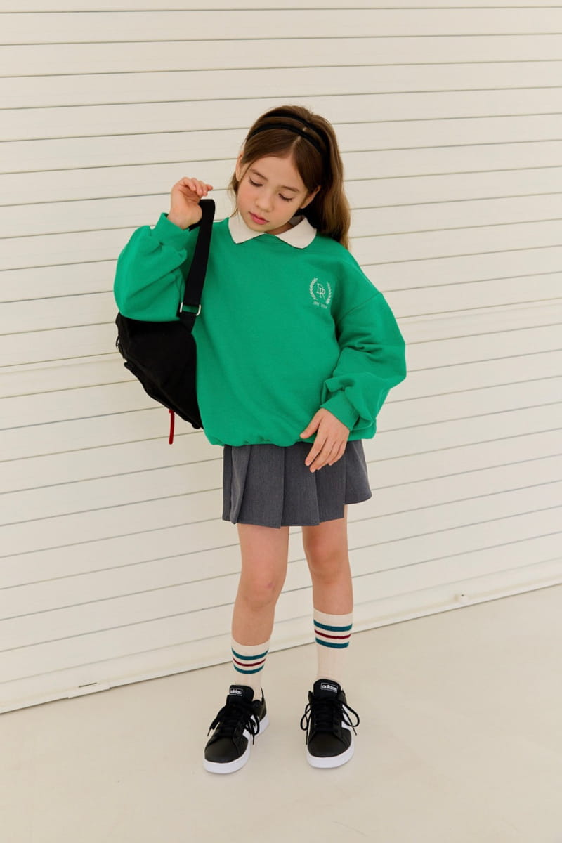 Dore Dore - Korean Children Fashion - #childofig - DR Collar Sweatshirt - 5