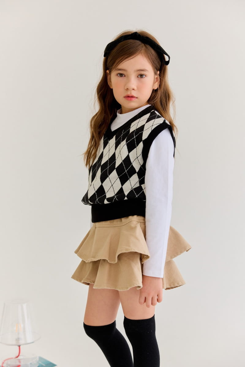 Dore Dore - Korean Children Fashion - #childofig - Argyle Jacquard Vest - 5