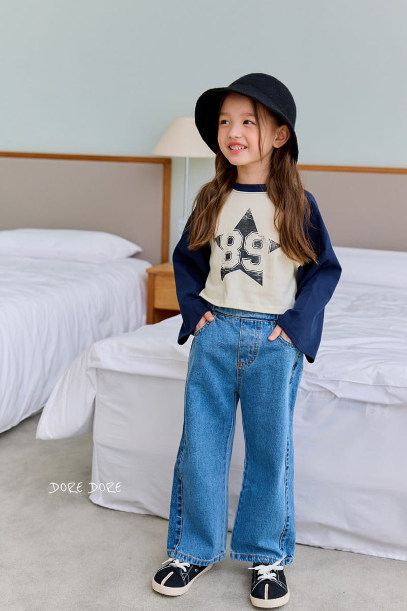 Dore Dore - Korean Children Fashion - #childofig - 89 Star Crop Tee - 4