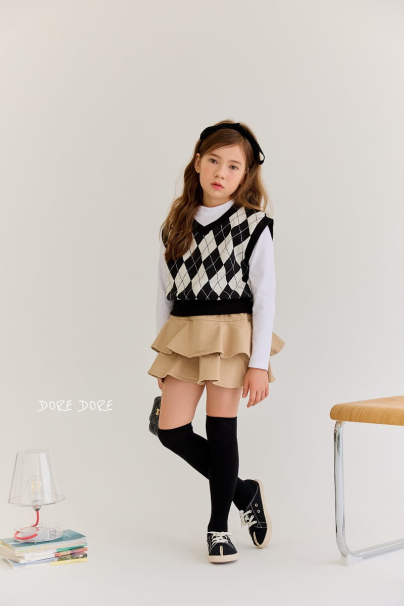 Dore Dore - Korean Children Fashion - #designkidswear - Argyle Jacquard Vest - 7