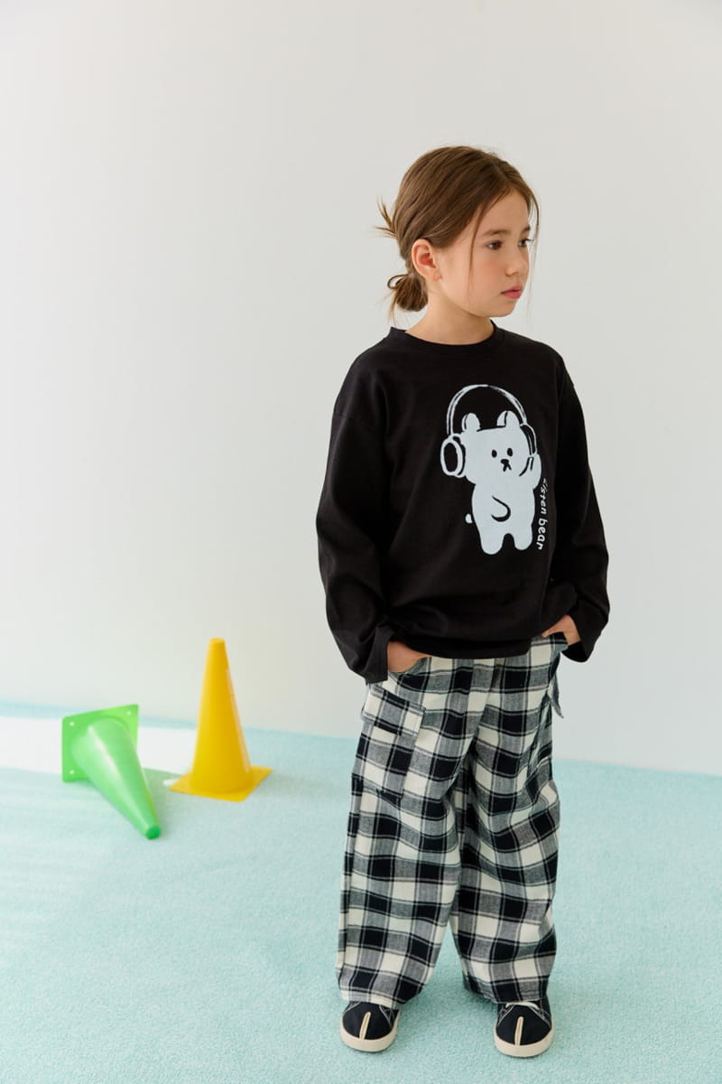 Dore Dore - Korean Children Fashion - #kidsshorts - Head Phone Bear Tee - 9