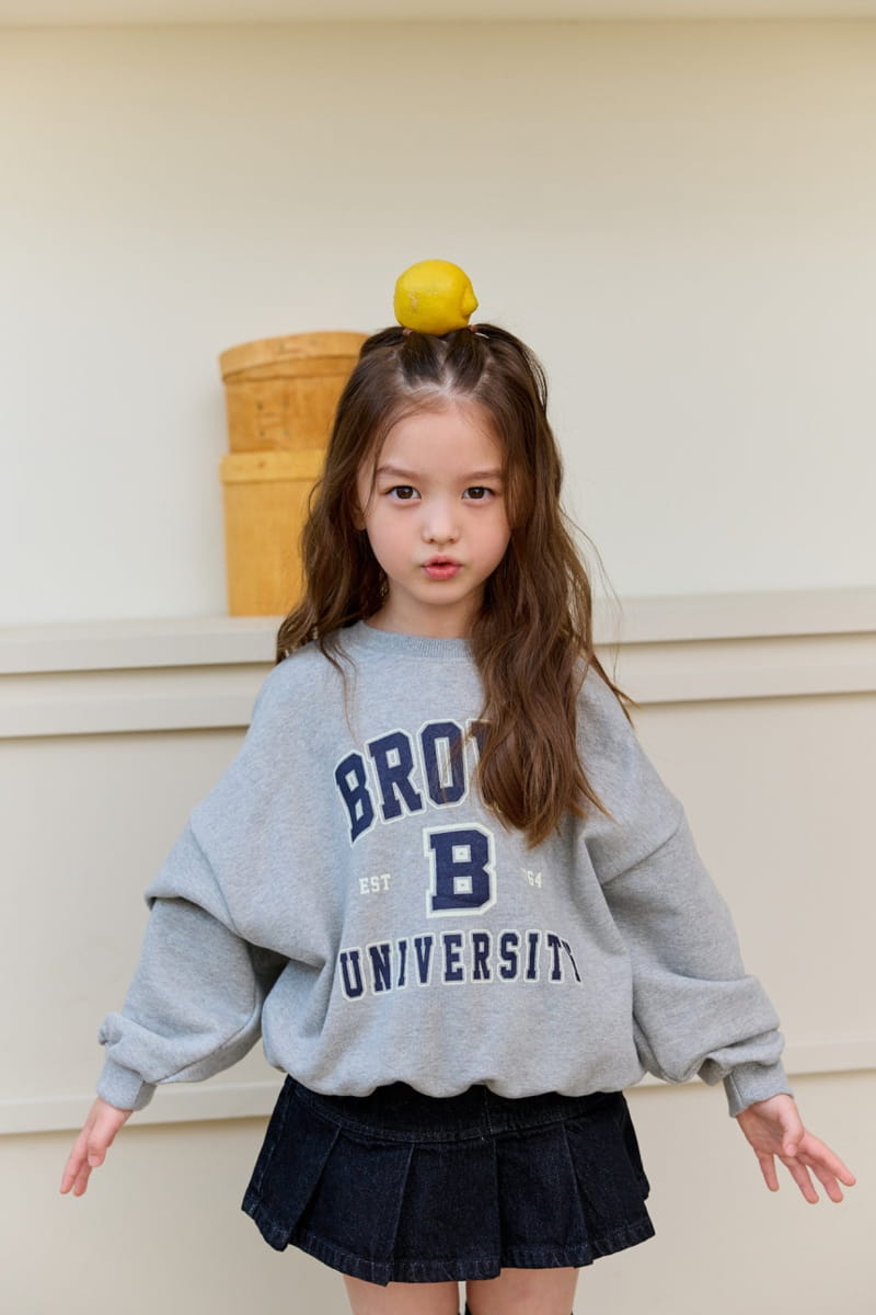 Dore Dore - Korean Children Fashion - #kidsshorts - B Brown Sweatshirt - 7