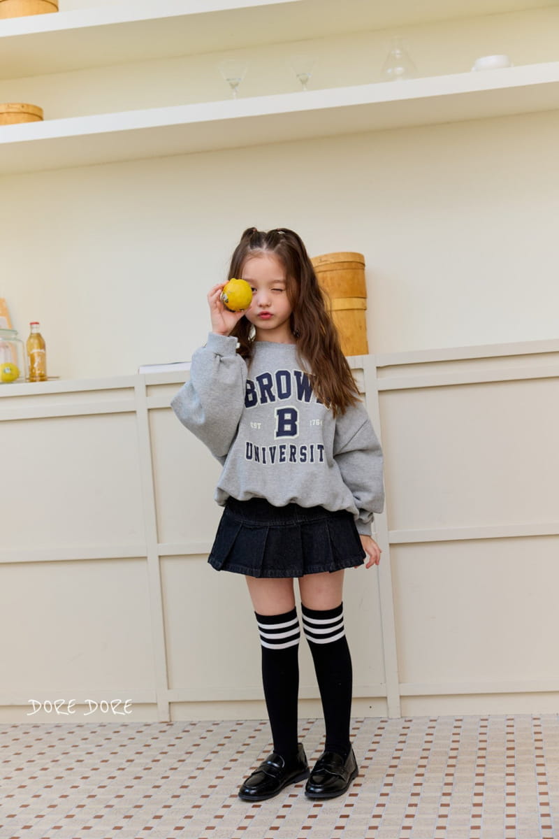 Dore Dore - Korean Children Fashion - #kidsstore - B Brown Sweatshirt - 8