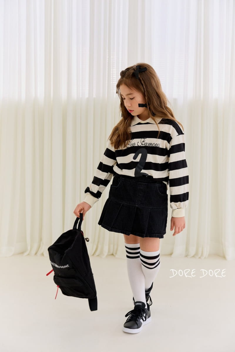 Dore Dore - Korean Children Fashion - #kidsstore - 2 Stripes Tee - 11