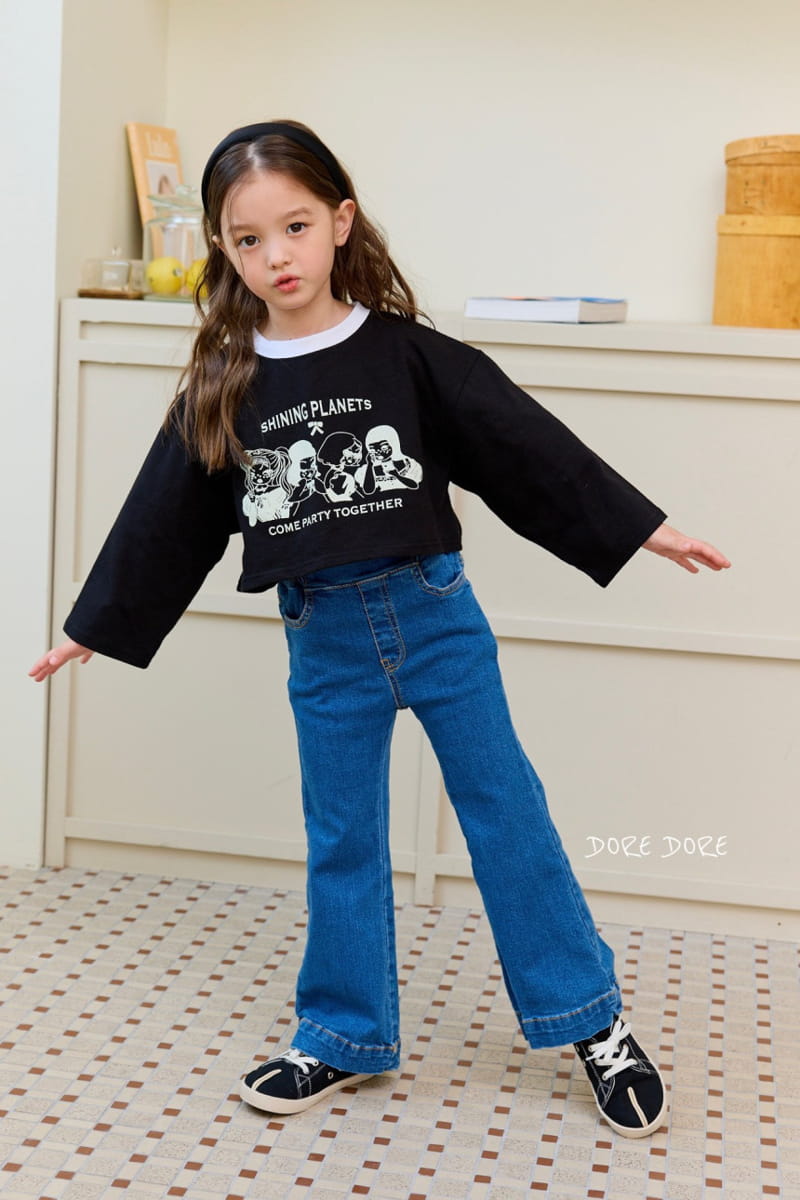 Dore Dore - Korean Children Fashion - #kidzfashiontrend - Girls Crop Tee - 3