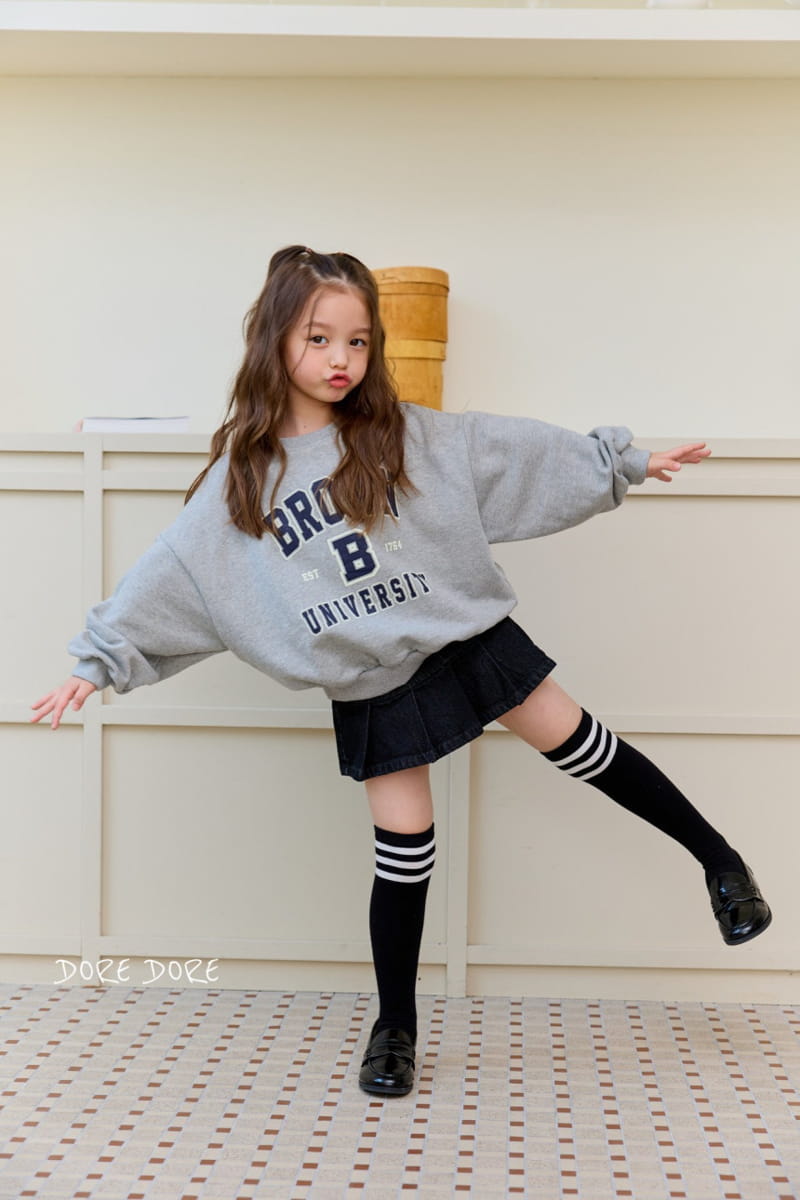 Dore Dore - Korean Children Fashion - #kidzfashiontrend - B Brown Sweatshirt - 9