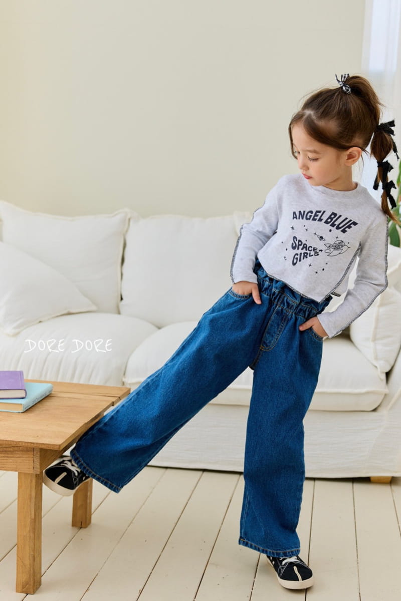 Dore Dore - Korean Children Fashion - #magicofchildhood - Band Shirring Jeans - 5