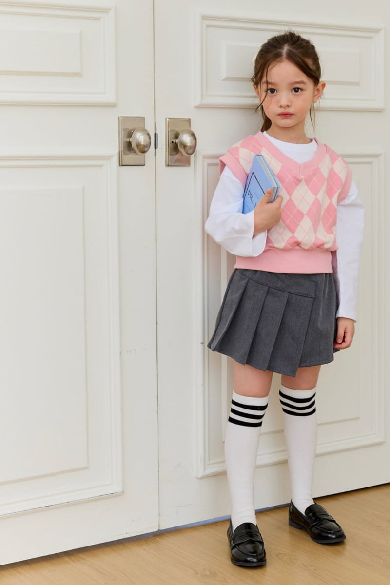 Dore Dore - Korean Children Fashion - #magicofchildhood - Argyle Jacquard Vest