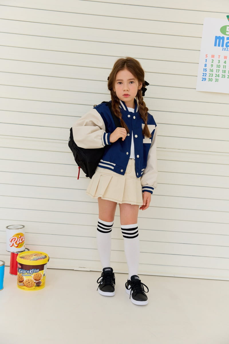 Dore Dore - Korean Children Fashion - #minifashionista - Y Baseball Jumper - 6