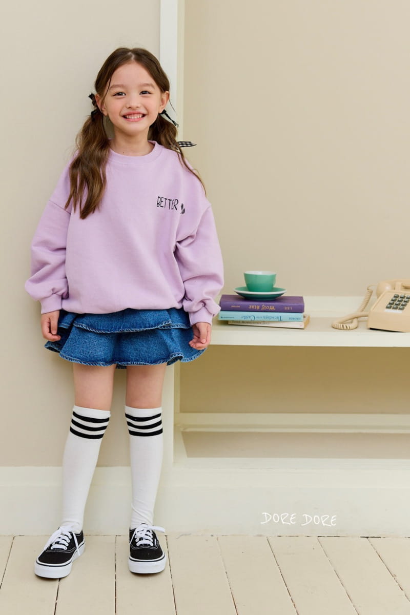 Dore Dore - Korean Children Fashion - #minifashionista - Butter Tennis Sweatshirt - 2