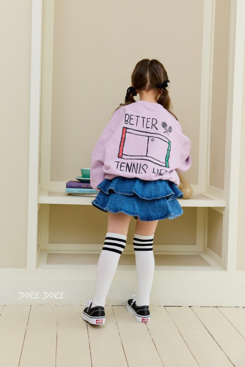 Dore Dore - Korean Children Fashion - #prettylittlegirls - Butter Tennis Sweatshirt - 3