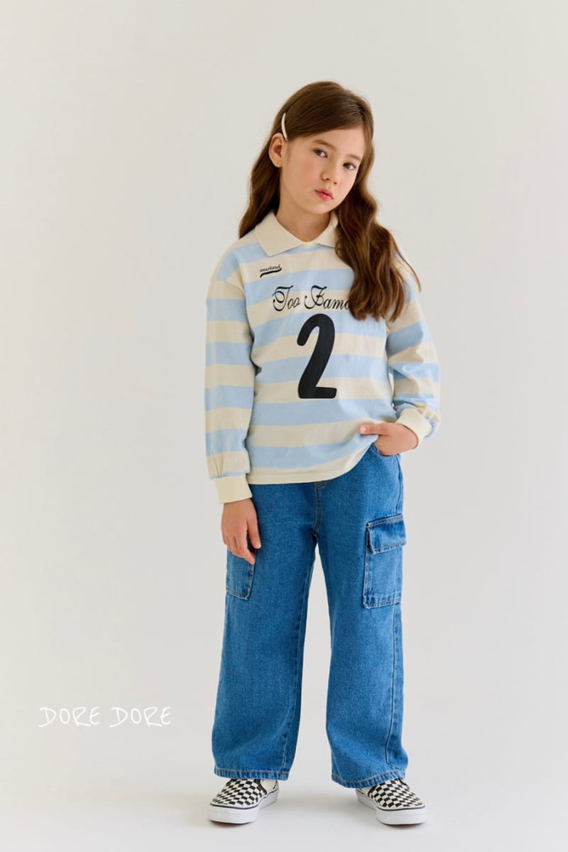 Dore Dore - Korean Children Fashion - #prettylittlegirls - 2 Stripes Tee