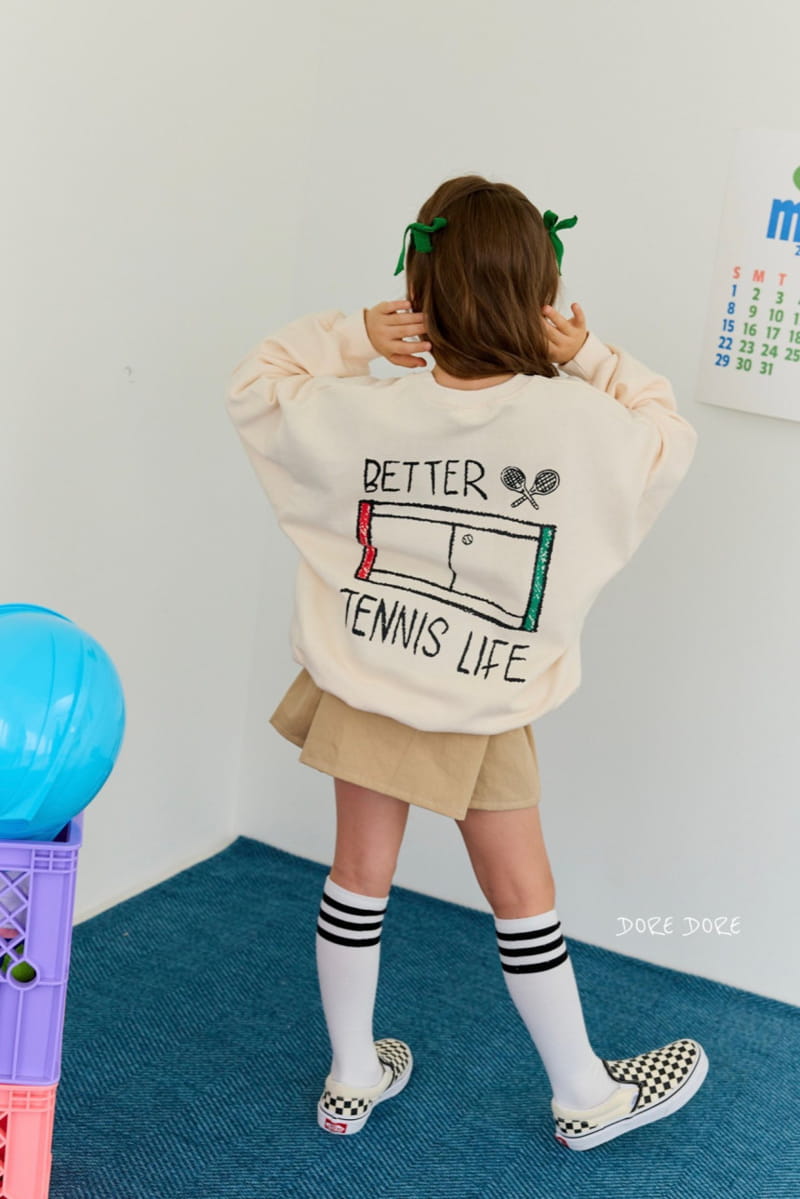 Dore Dore - Korean Children Fashion - #stylishchildhood - Butter Tennis Sweatshirt - 6