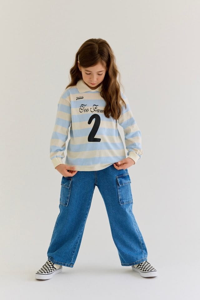 Dore Dore - Korean Children Fashion - #stylishchildhood - Denim Cargo Jeans - 11