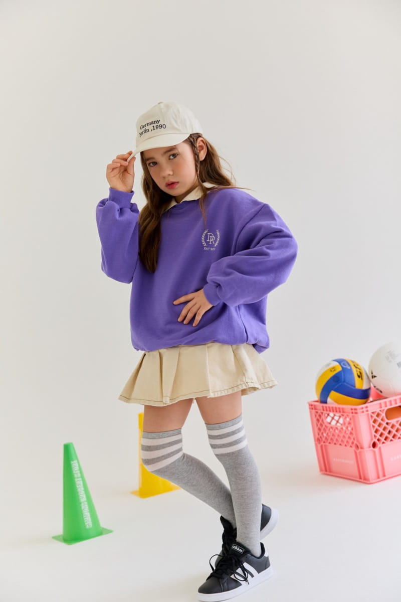 Dore Dore - Korean Children Fashion - #todddlerfashion - DR Collar Sweatshirt - 2