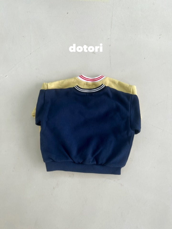 Dotori - Korean Children Fashion - #Kfashion4kids - V Neck Piping Sweatshirt - 5