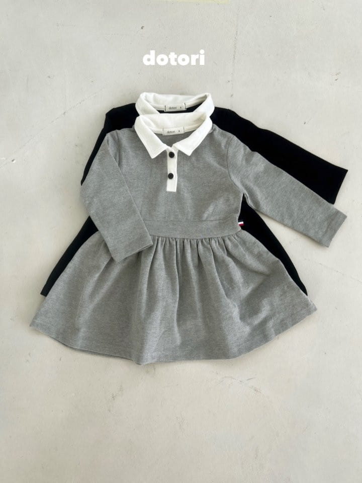 Dotori - Korean Children Fashion - #childrensboutique - PK Collar One-piece - 2