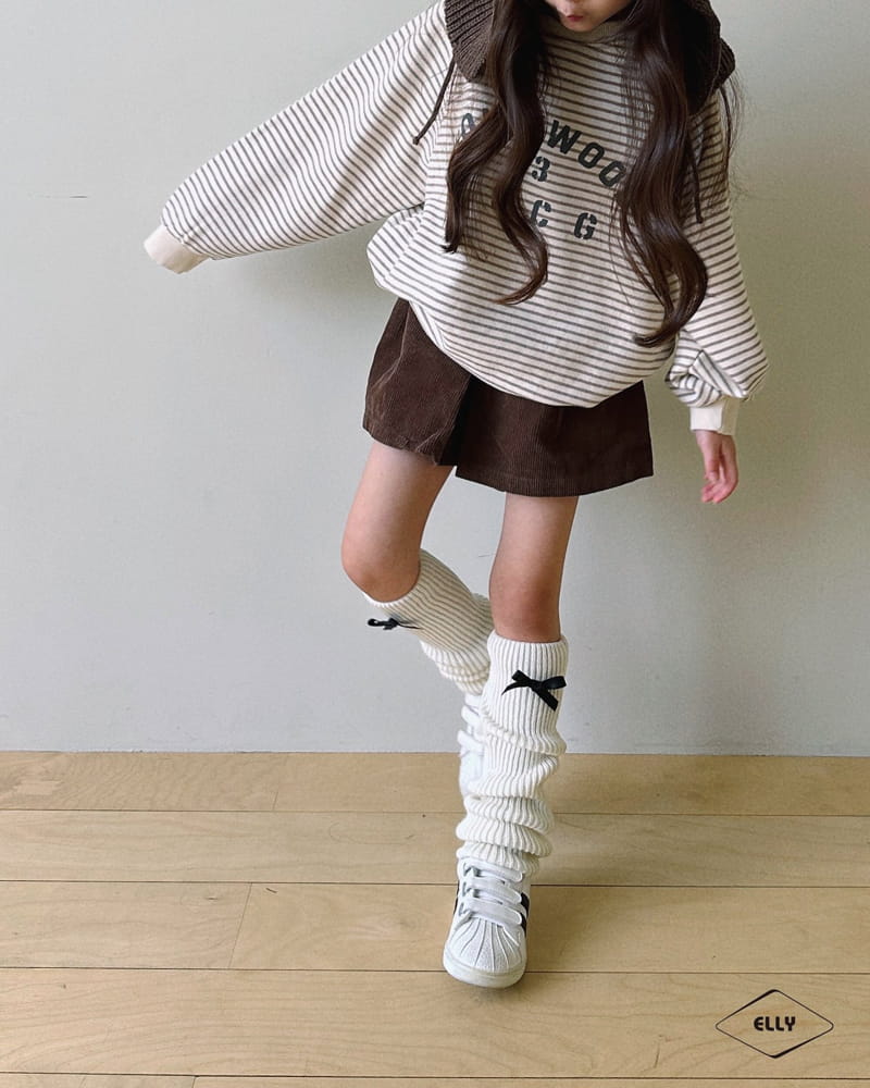 Ellymolly - Korean Children Fashion - #childofig - Rib A Cut Skirt Pants - 12