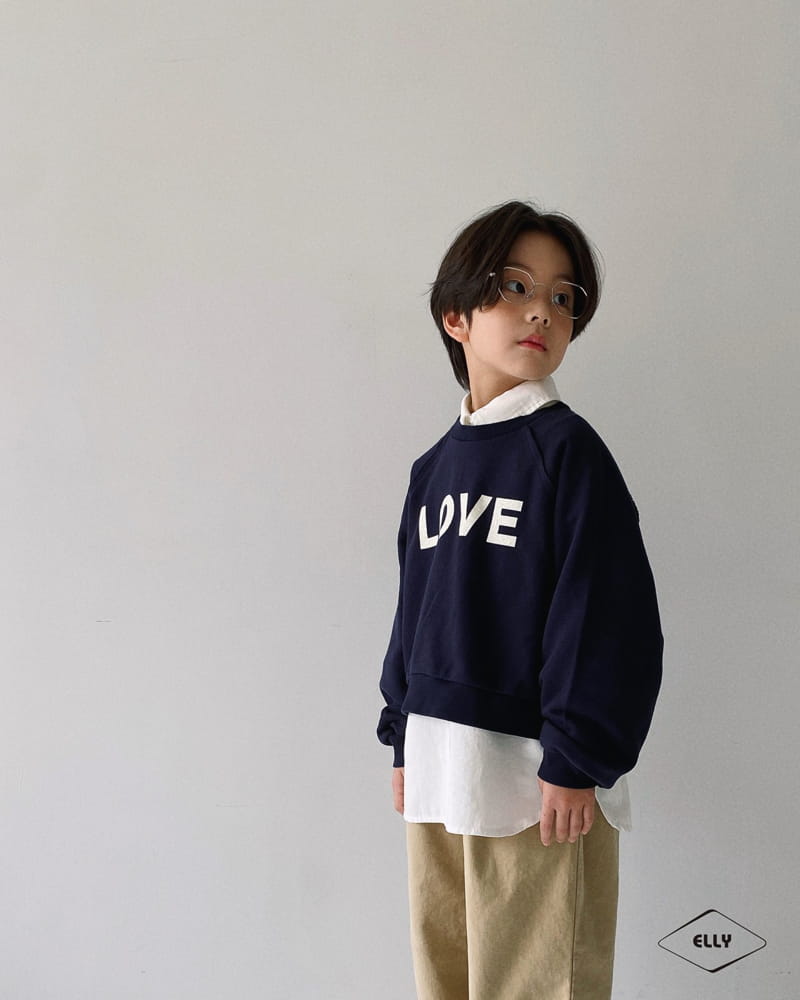 Ellymolly - Korean Children Fashion - #childofig - Love Crop Sweatshirt - 8