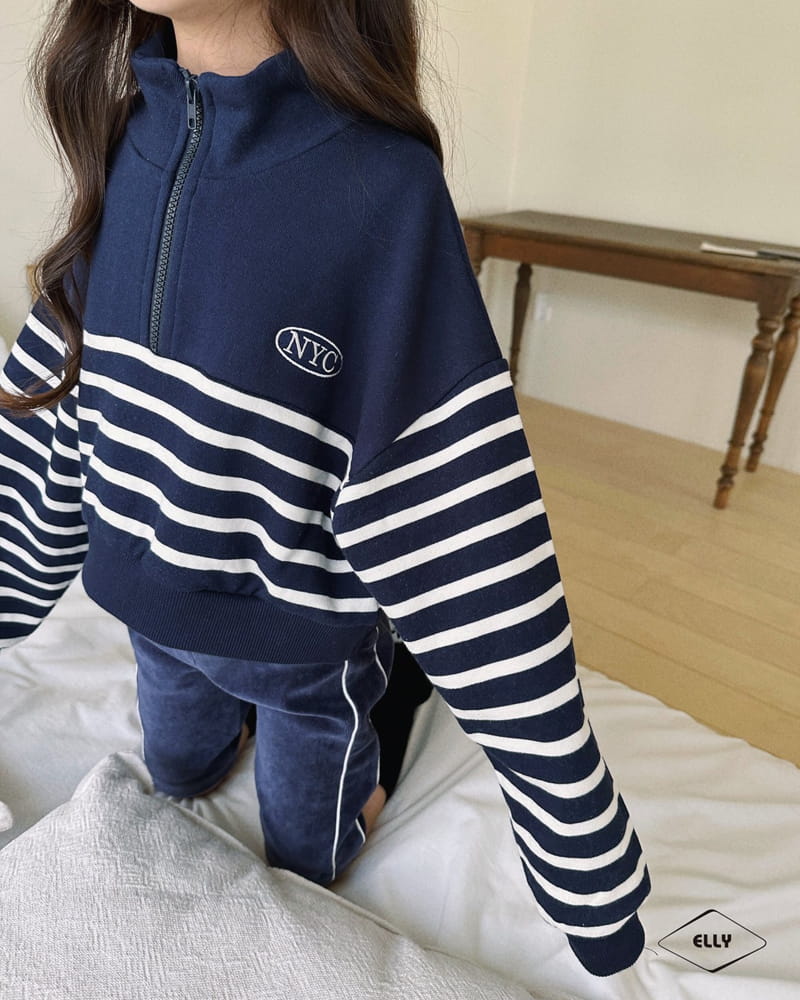 Ellymolly - Korean Children Fashion - #childrensboutique - NYC Half Zip-up - 10