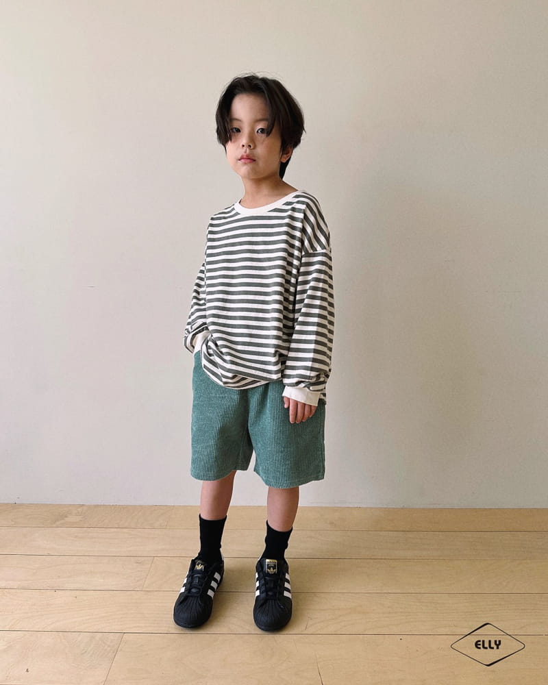 Ellymolly - Korean Children Fashion - #designkidswear - Pigment Rib Shorts - 7