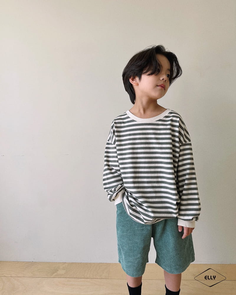 Ellymolly - Korean Children Fashion - #designkidswear - Fream Stripes Tee