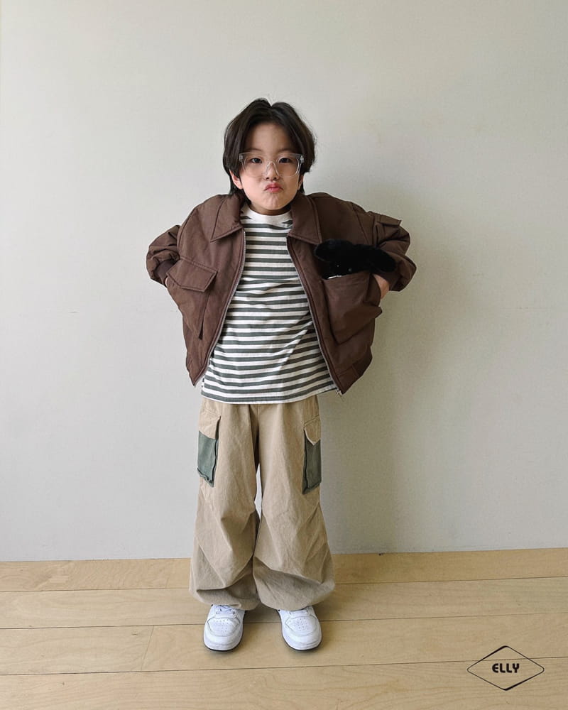 Ellymolly - Korean Children Fashion - #fashionkids - Fream Stripes Tee - 3