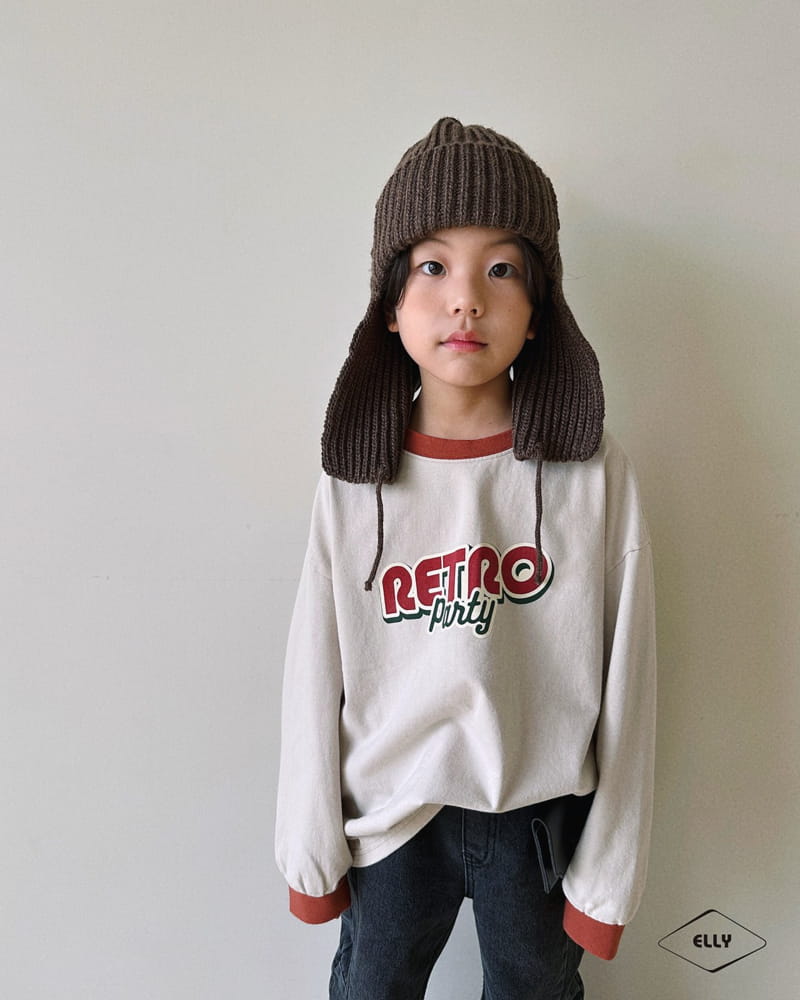 Ellymolly - Korean Children Fashion - #fashionkids - Retro Color Tee - 2