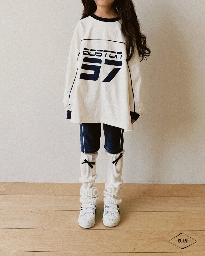 Ellymolly - Korean Children Fashion - #fashionkids - Boston Color Tee