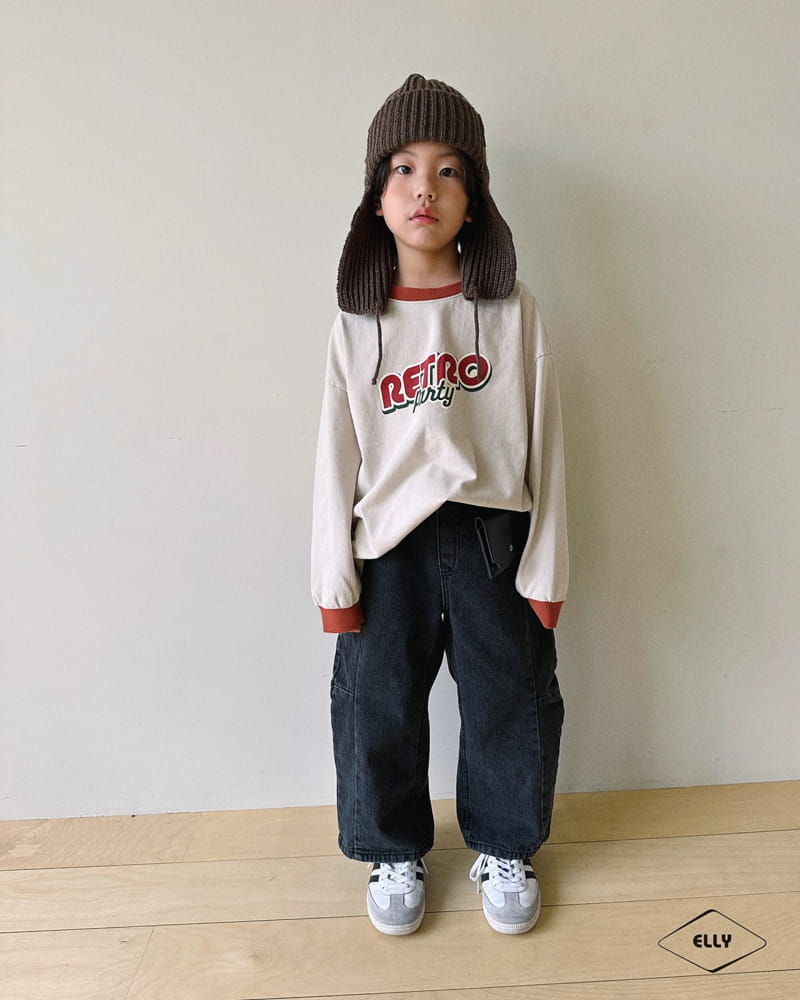 Ellymolly - Korean Children Fashion - #kidsshorts - Retro Color Tee - 4