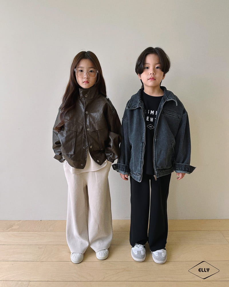 Ellymolly - Korean Children Fashion - #littlefashionista - Legend Leather Jacket - 10