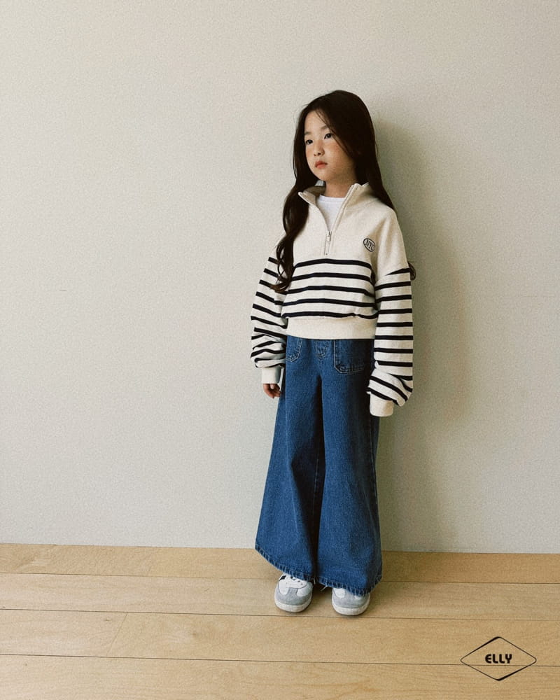 Ellymolly - Korean Children Fashion - #magicofchildhood - Pocket Wide Jeans - 10