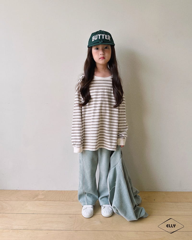 Ellymolly - Korean Children Fashion - #magicofchildhood - Fream Stripes Tee - 9