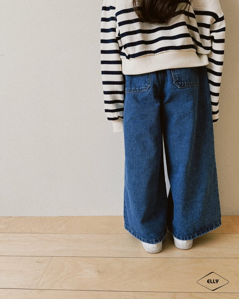 Ellymolly - Korean Children Fashion - #minifashionista - Pocket Wide Jeans - 11