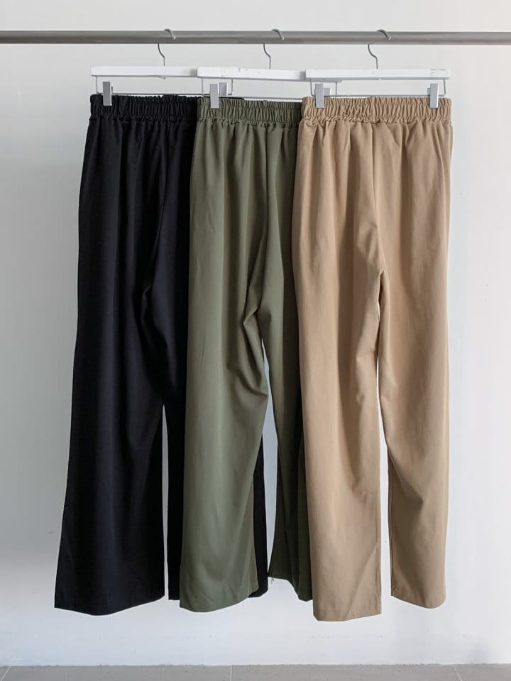 Enten - Korean Women Fashion - #womensfashion - Tencel Wrinkle Pants - 3