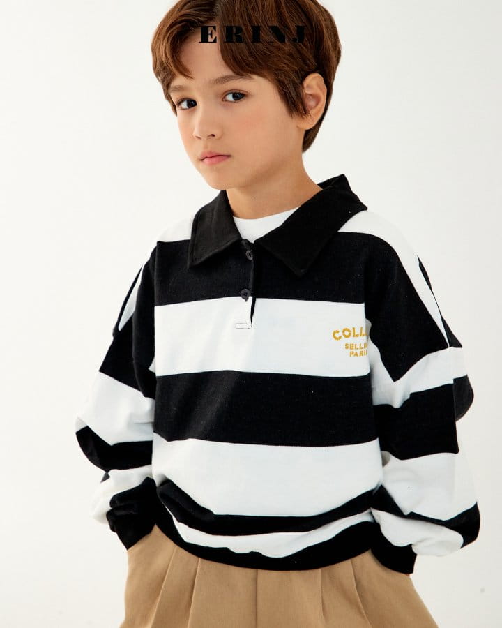 Erin J - Korean Children Fashion - #designkidswear - Stripes Sweatshirt - 8