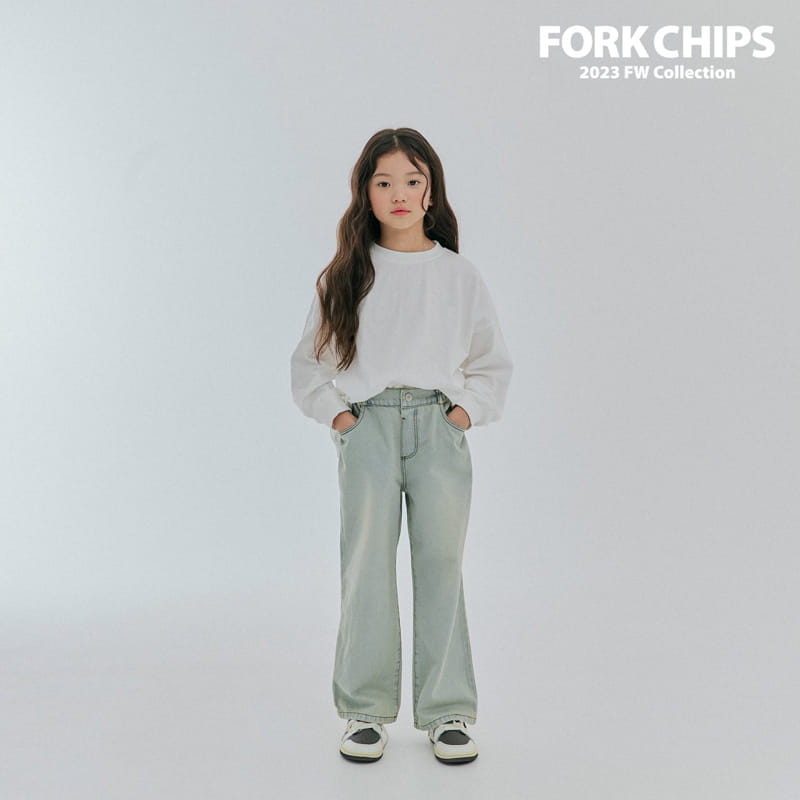 Fork Chips - Korean Children Fashion - #stylishchildhood - Hei Jeans - 4