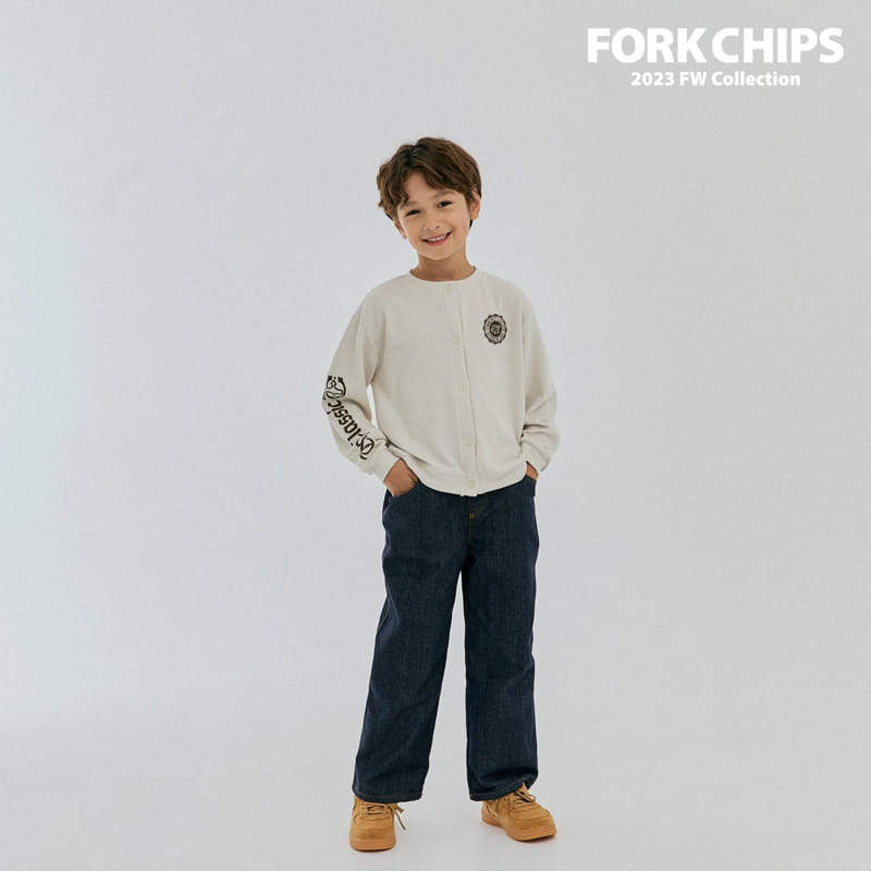 Fork Chips - Korean Children Fashion - #childofig - Solid Jeans - 2