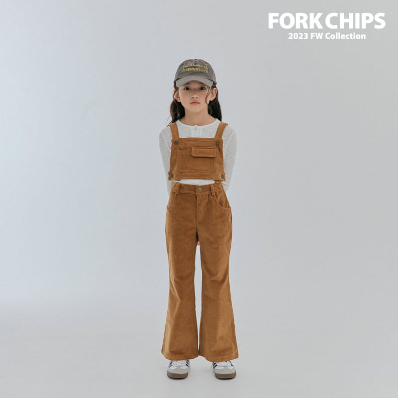 Fork Chips - Korean Children Fashion - #childofig - Cow Rib Dungarees - 10