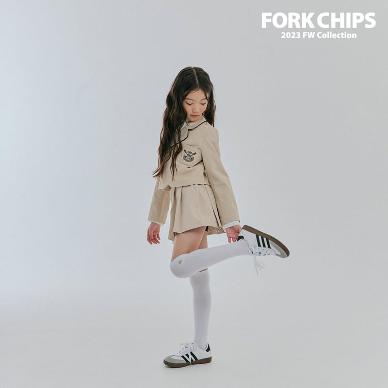 Fork Chips - Korean Children Fashion - #childofig - Amber Wrinkle Skirt - 5