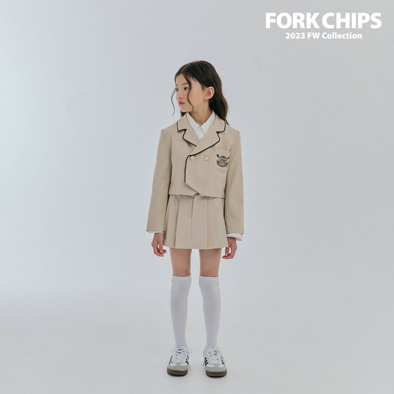 Fork Chips - Korean Children Fashion - #childofig - Amber Wrinkle Skirt - 6