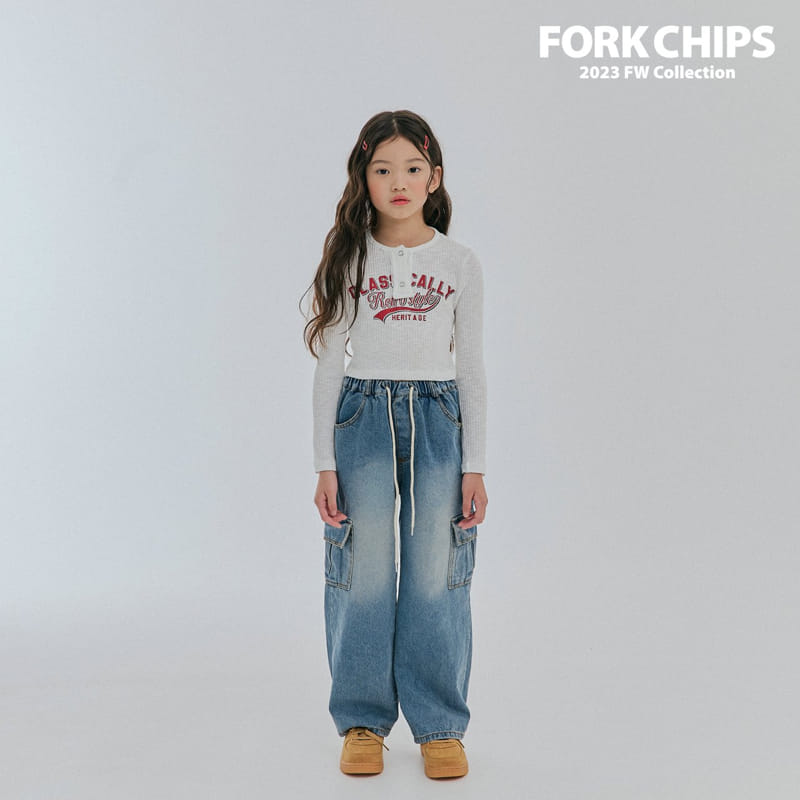 Fork Chips - Korean Children Fashion - #childofig - Crew Rib Tee - 10