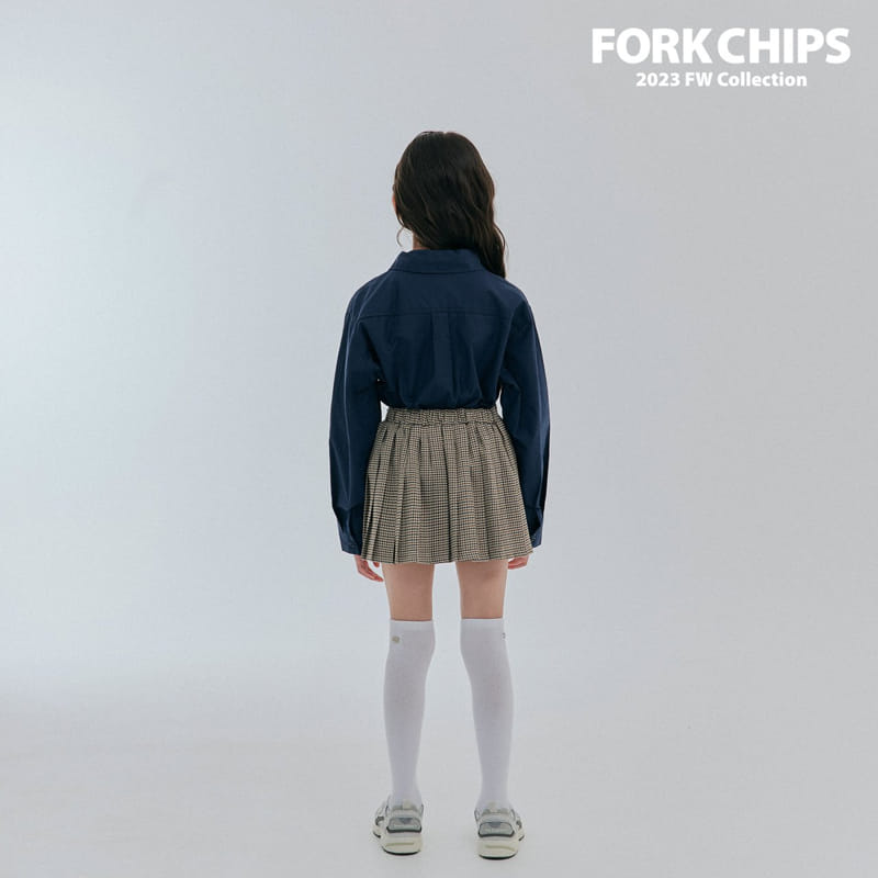 Fork Chips - Korean Children Fashion - #childrensboutique - Apfel Embrodiery Shirt - 9