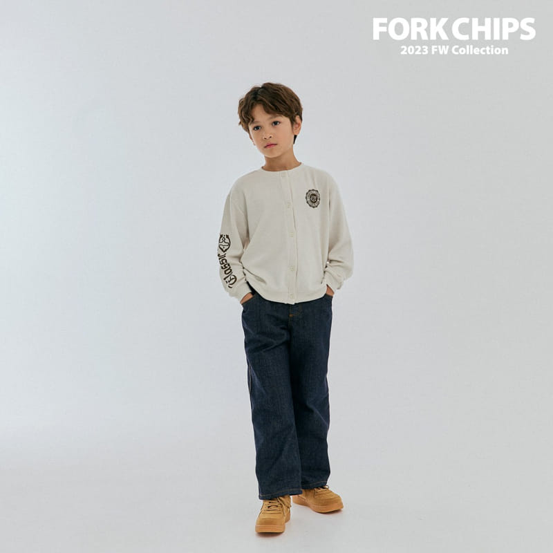 Fork Chips - Korean Children Fashion - #childrensboutique - Solid Jeans - 3