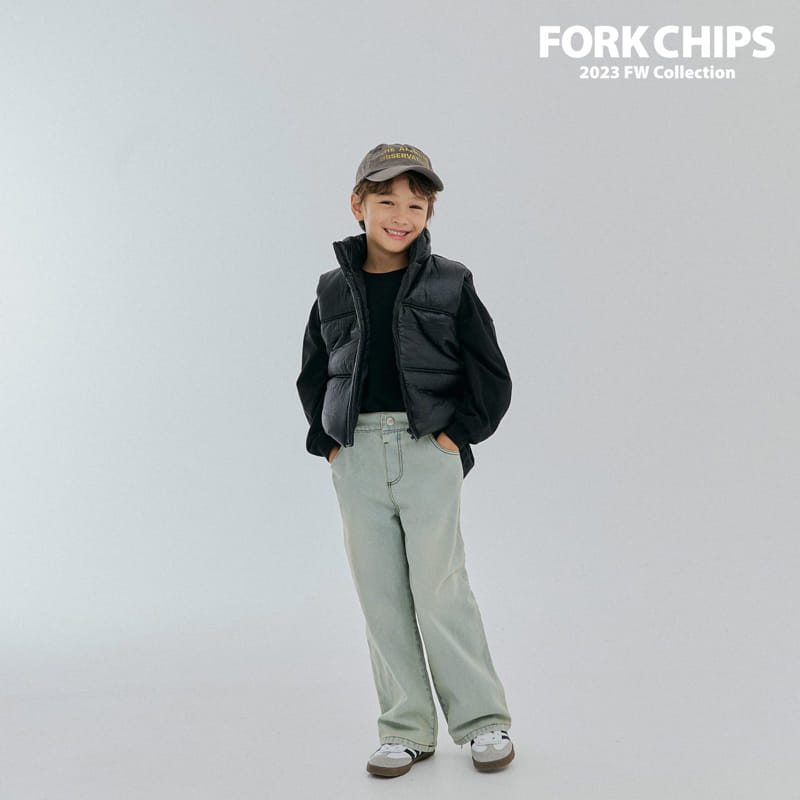 Fork Chips - Korean Children Fashion - #childrensboutique - Glove Padding Vest