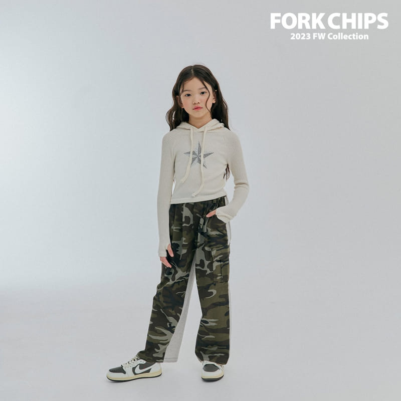 Fork Chips - Korean Children Fashion - #designkidswear - Camo Half Pants - 9