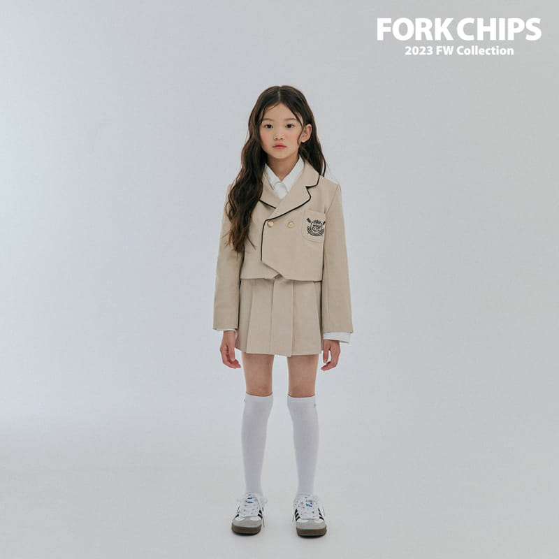 Fork Chips - Korean Children Fashion - #designkidswear - Amber Wrinkle Skirt - 8